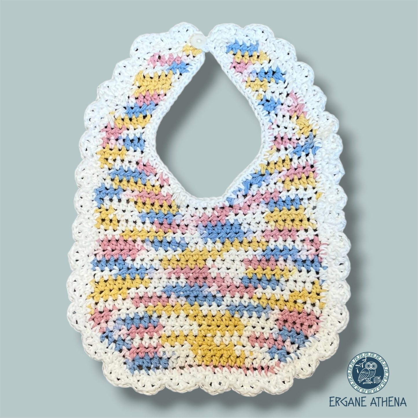 100% Cotton Crochet Handmade Baby Bib