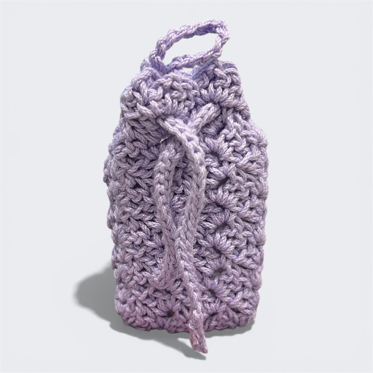 Handmade Crochet Sakura Face Scrubbie and Soap Saver Bath Set