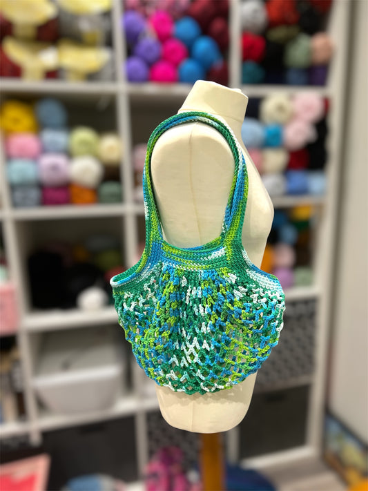 Crochet 100% Cotton Mesh Market Bag