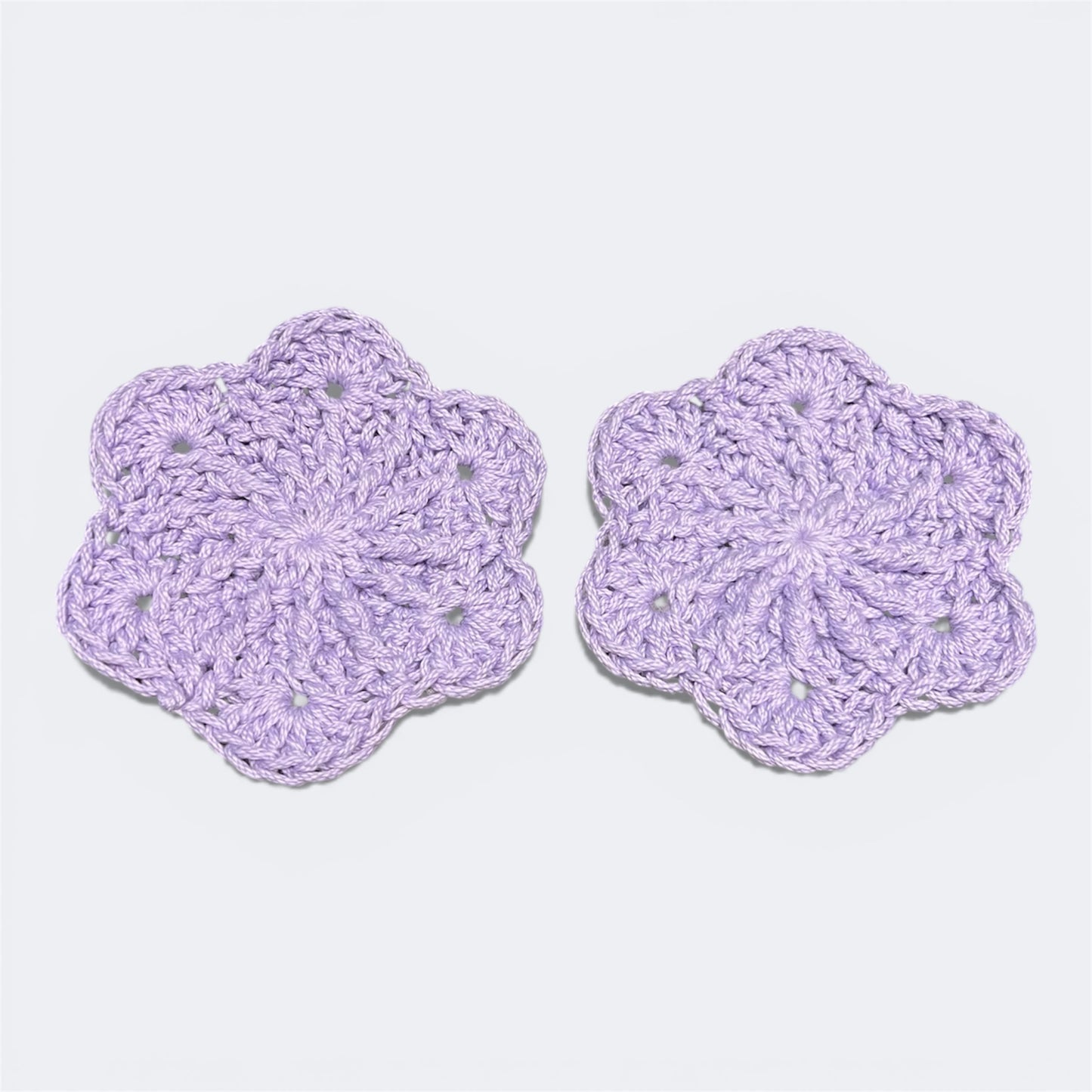 Handmade Crochet Sakura Face Scrubbie and Soap Saver Bath Set
