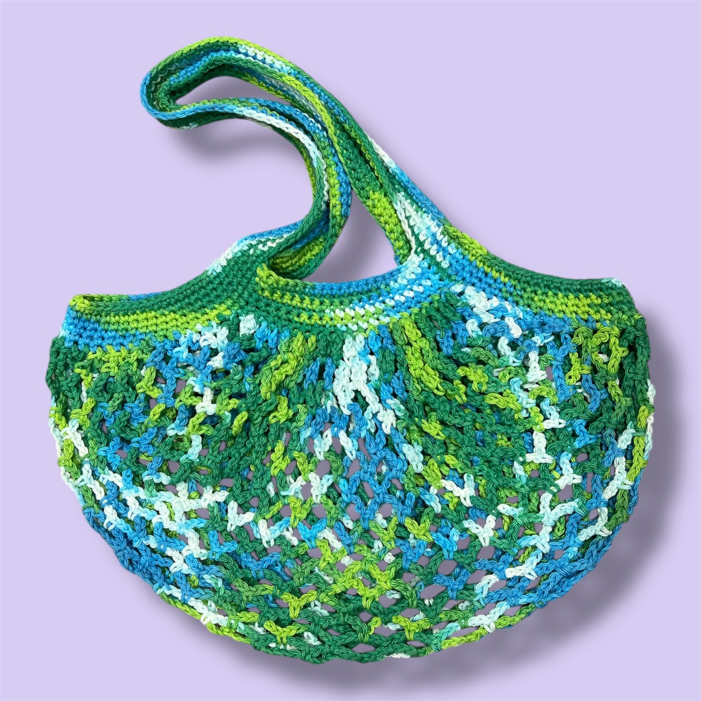 Crochet 100% Cotton Mesh Market Bag