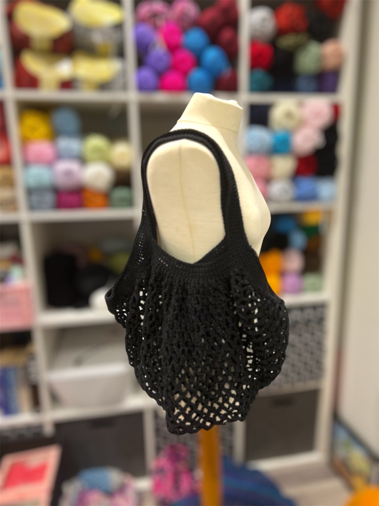 Crochet 100% Cotton Mesh Market Bag