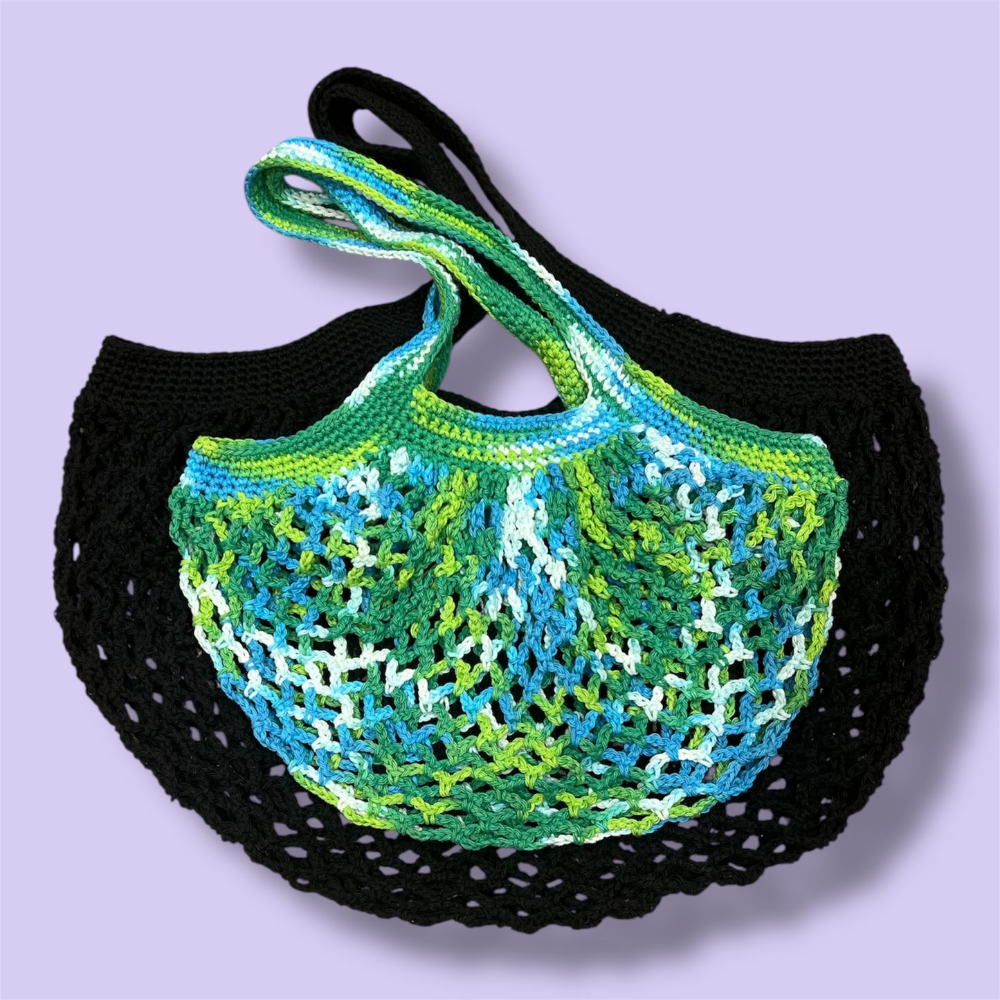 Crochet 100% Cotton Mesh Market Bag