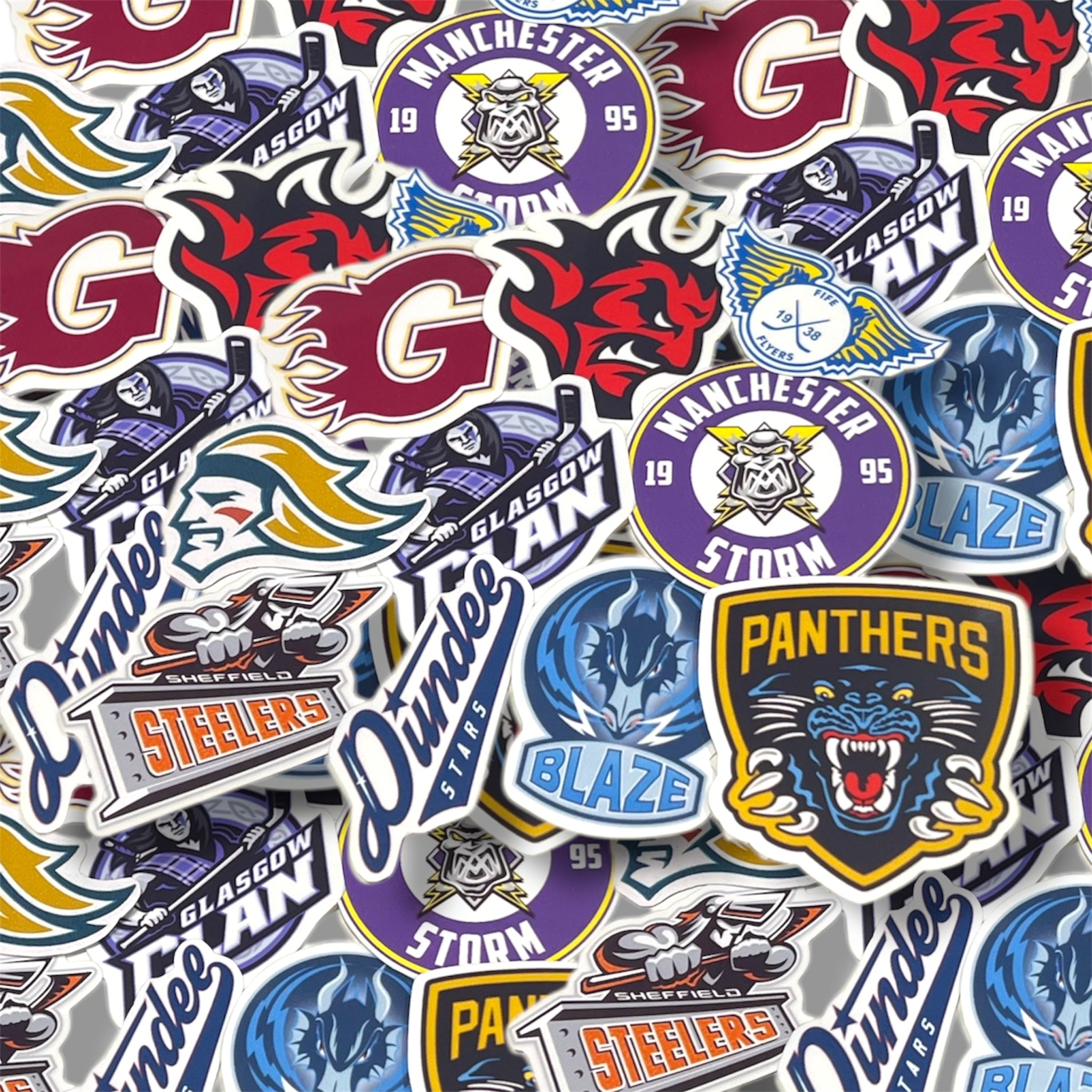 EIHL Ice Hockey Team Logo Stickers | UK Hockey Fan Stickers
