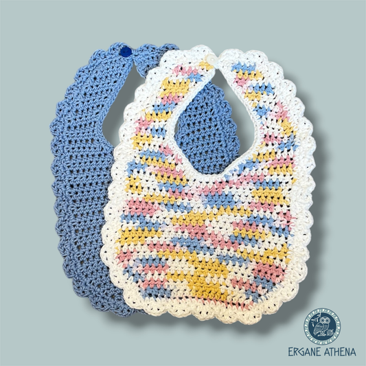 100% Cotton Crochet Handmade Baby Bib